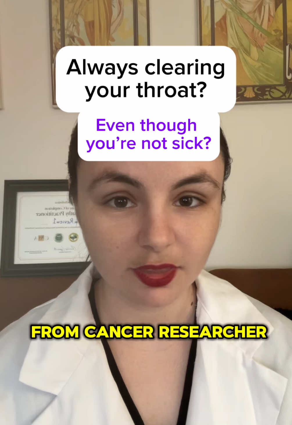 Do you know why you’re constantly clearing you throat, even if you’re not sick? It’s not what you think it is… #guthealth #hpylori #sibo #womenshealth #snapsuperbrandday 