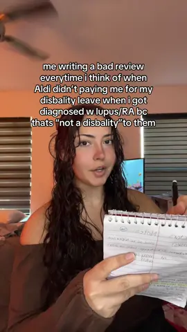 yeah so dont get a disabilty while working @ALDI USA they wont pay you for the disability leave and make you spend all your savings getting a diagnosis then make you quit ✨ #lupus #rhuematoidarthritis #endometriosis 