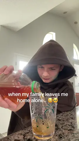 Taking the edge off with apple juice #fyp #lonely #alone #funny 
