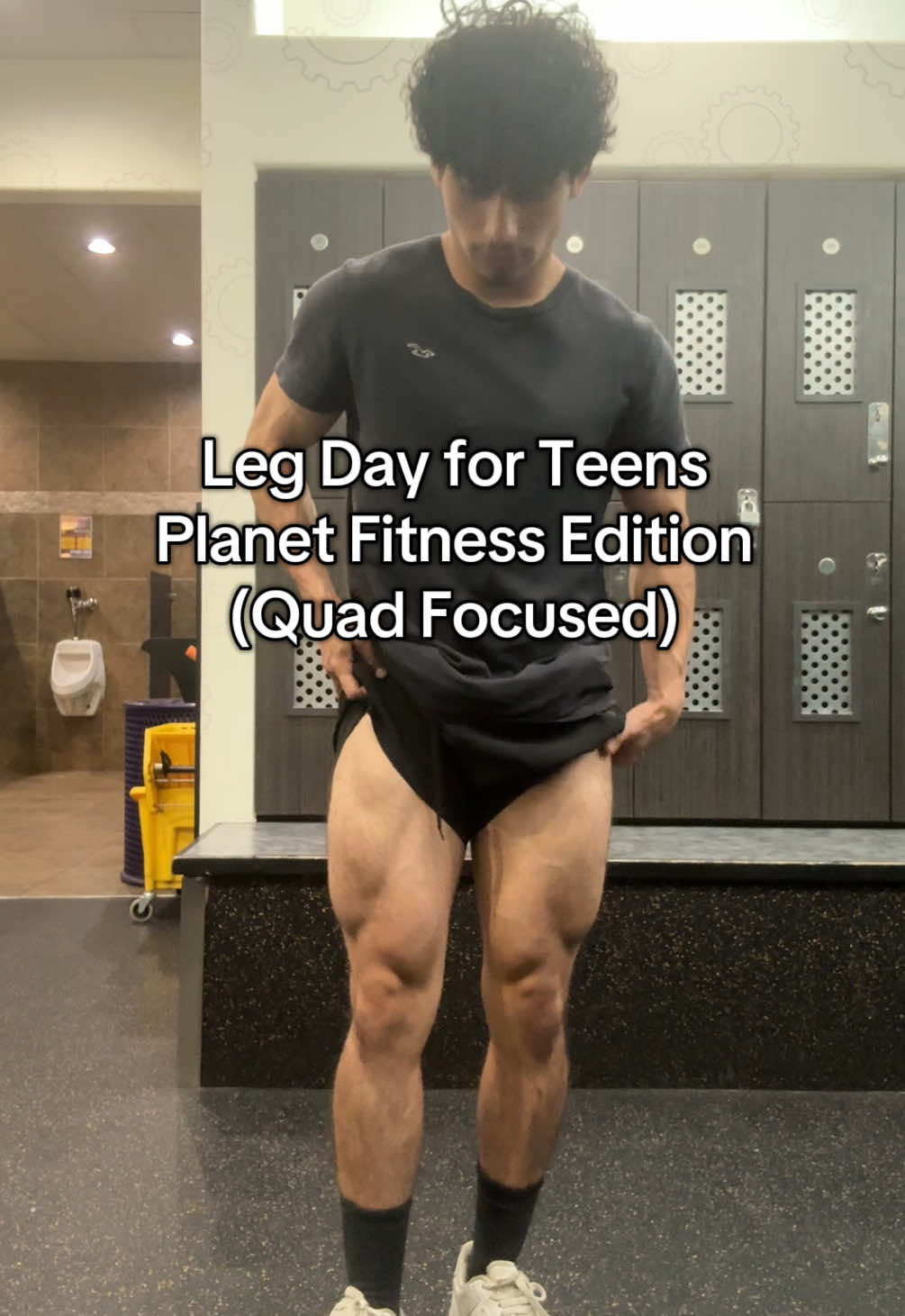Leg Day for Teens Quad Focused, Free Summer Pass at Planet Fitness gonna end soon #gym #GymTok #planetfitness #legdayworkout #legday 
