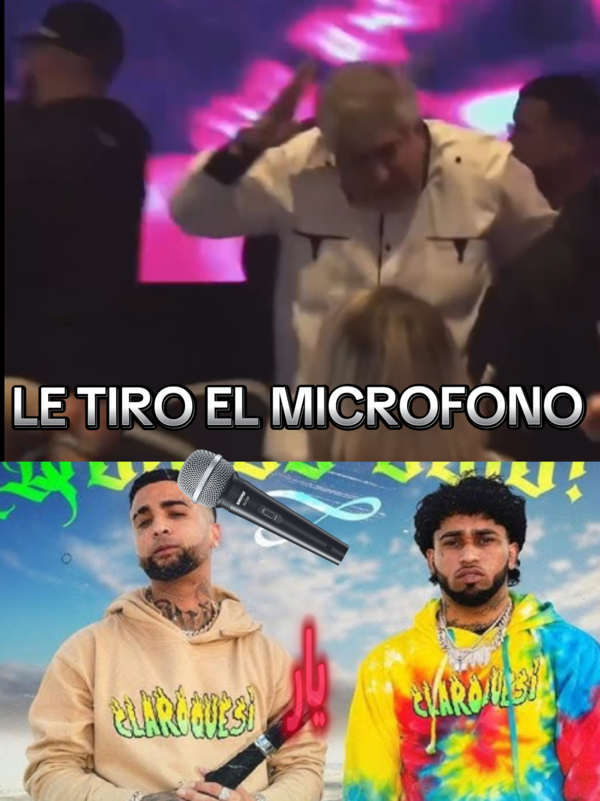 Brayan mayers Le Tira el Microfono a Ovi en la Cara #ovi #brayanmayers 