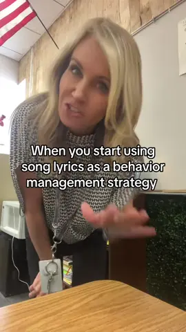 Just in case you run out of things to say, you can always resort to song lyrics #teacher #teachersoftiktok #behaviormanagement #genx #music 