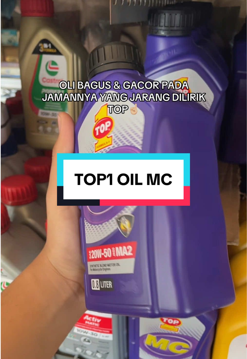 Oli Bagus Yang Jarang Dilirik TOP 1 🔥 #top1 #olimesin #otomotif #sparepartmotor #fyp 