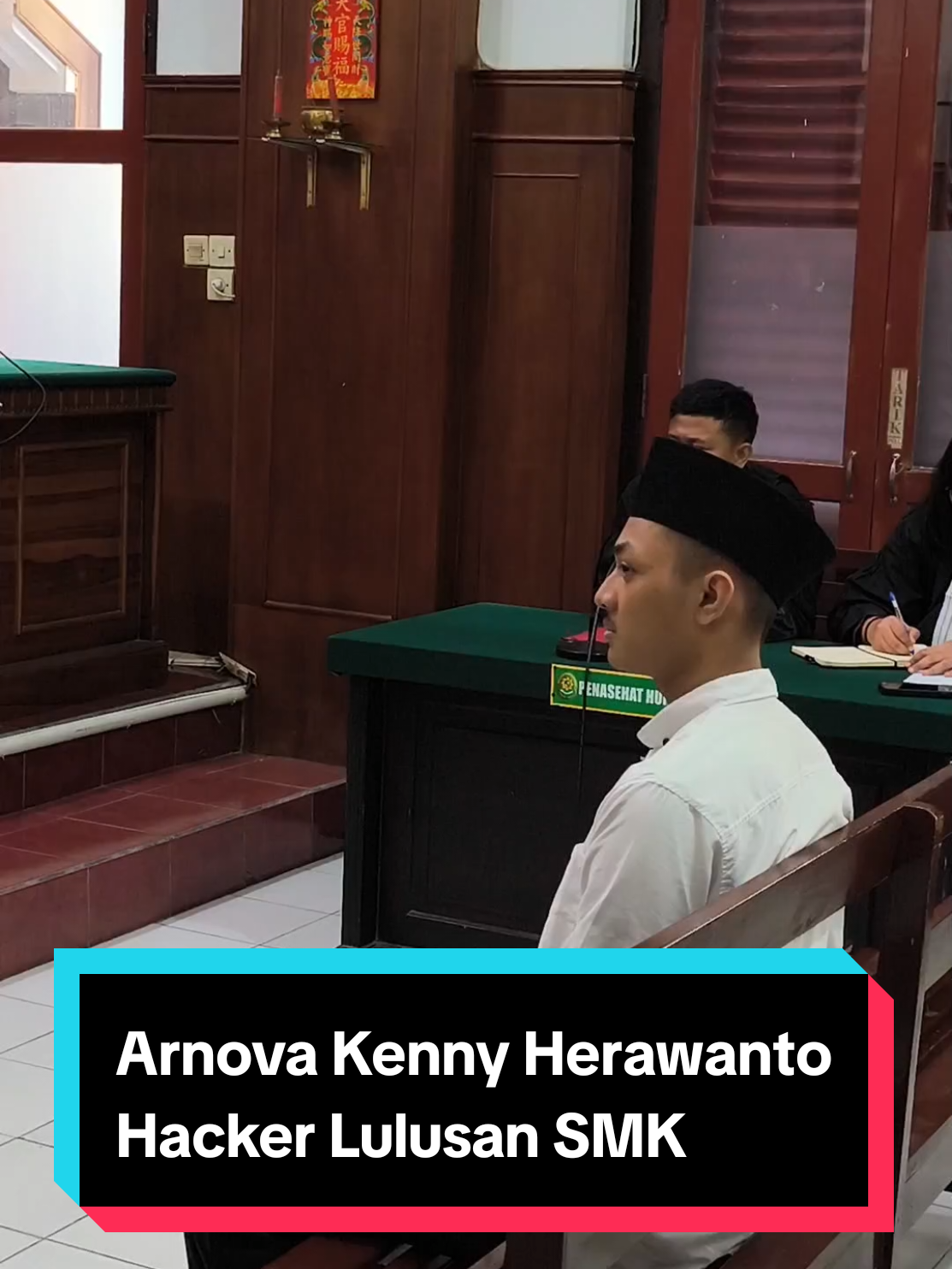 Sidang Hacker Arnova Kenny Herawanto, Bobol akun Bank warga negara asing #hacker #pidana #surabaya #viral #fyp 