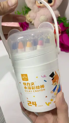 Bút sáp màu có hộp đựng quai xách tiện lợi #xuhuong #review #butsapmau #butmau #mausap 