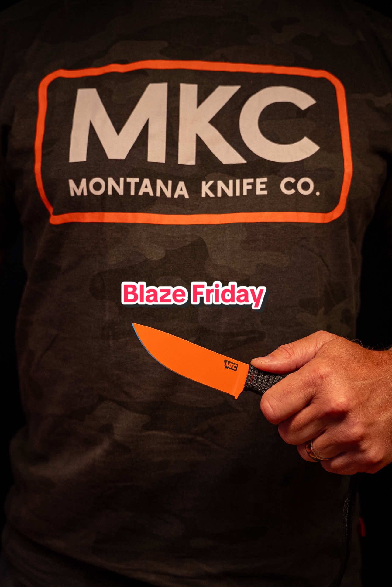 The @Montana Knife Co Blaze Friday sale starts at 8PM CST tonight! This is like Black Friday for hunters because you should be hunting on the actual Black Friday. It runs through the weekend at montanaknifecompany.com or when they sell out.  #MeatChurch #BlazeFriday #BlackFriday 