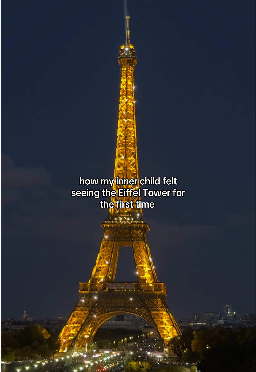 Best moment of my life. So magical. 🤩✨ #eiffletowersparkling #eiffeltower #paris 