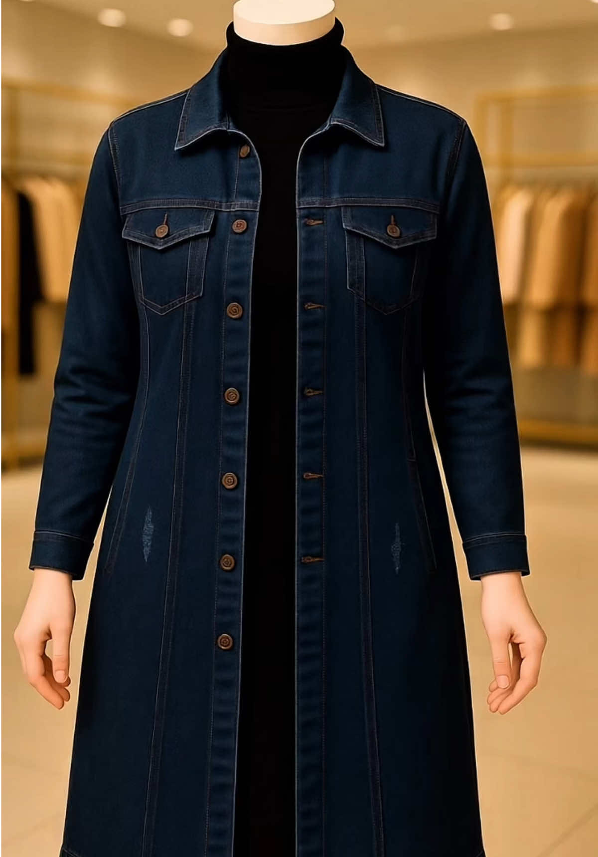 Jaket tunik jeans 🥰 #wibgajian #guncang88 #megaguncang1212  #outfitcewek #fyp