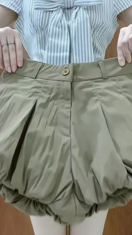 Quần bí phồng cạp trễ Y2K