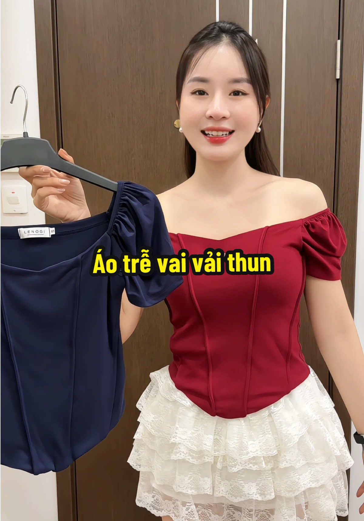 K tin 90 k được áo trễ vai , thun tăm mát lạnh như này #thaothanhthat99 #aotrevai #aothun #aoxinh #lenogi 
