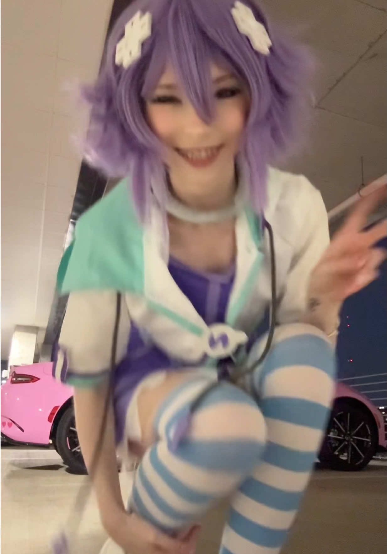 pink miata purple nep #hyperdimensionneptunia #cosplay #anime #miata 
