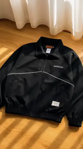 Welldone Track Jacket - Essentials Line Black Unisex 🤩#welldone #jakettracktop #jaket #jaketpria 