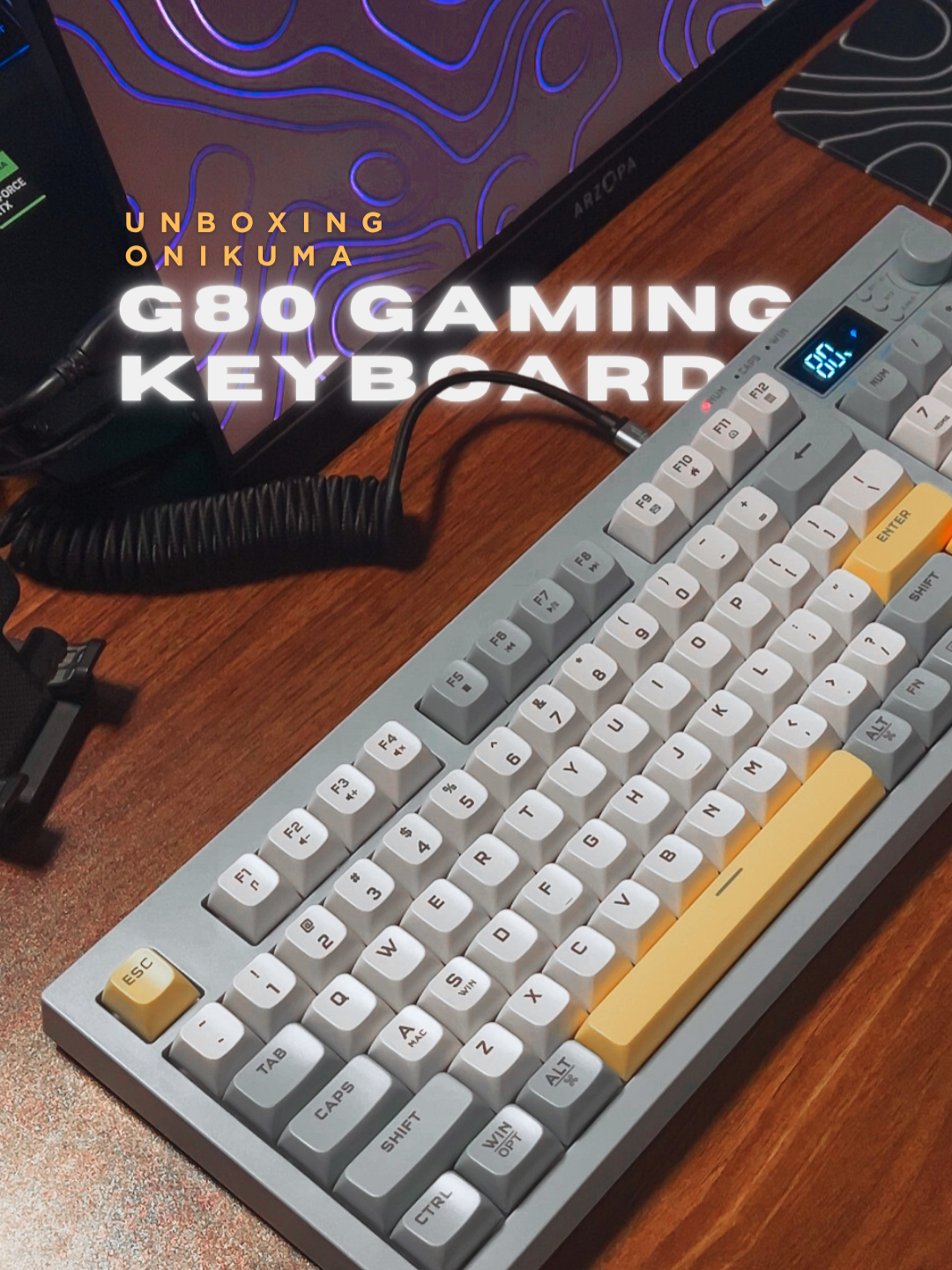 Unboxing Onikuma G80. If you are looking for a budget gaming keyboard (casual gaming) this Onikuma G80 is perfect for you! #keyboard #gamingkeyboard #membranekeyboard #wirelesskeyboard #onikuma #onikumag80 #Tech #techtok #unboxing #jerometanfinds