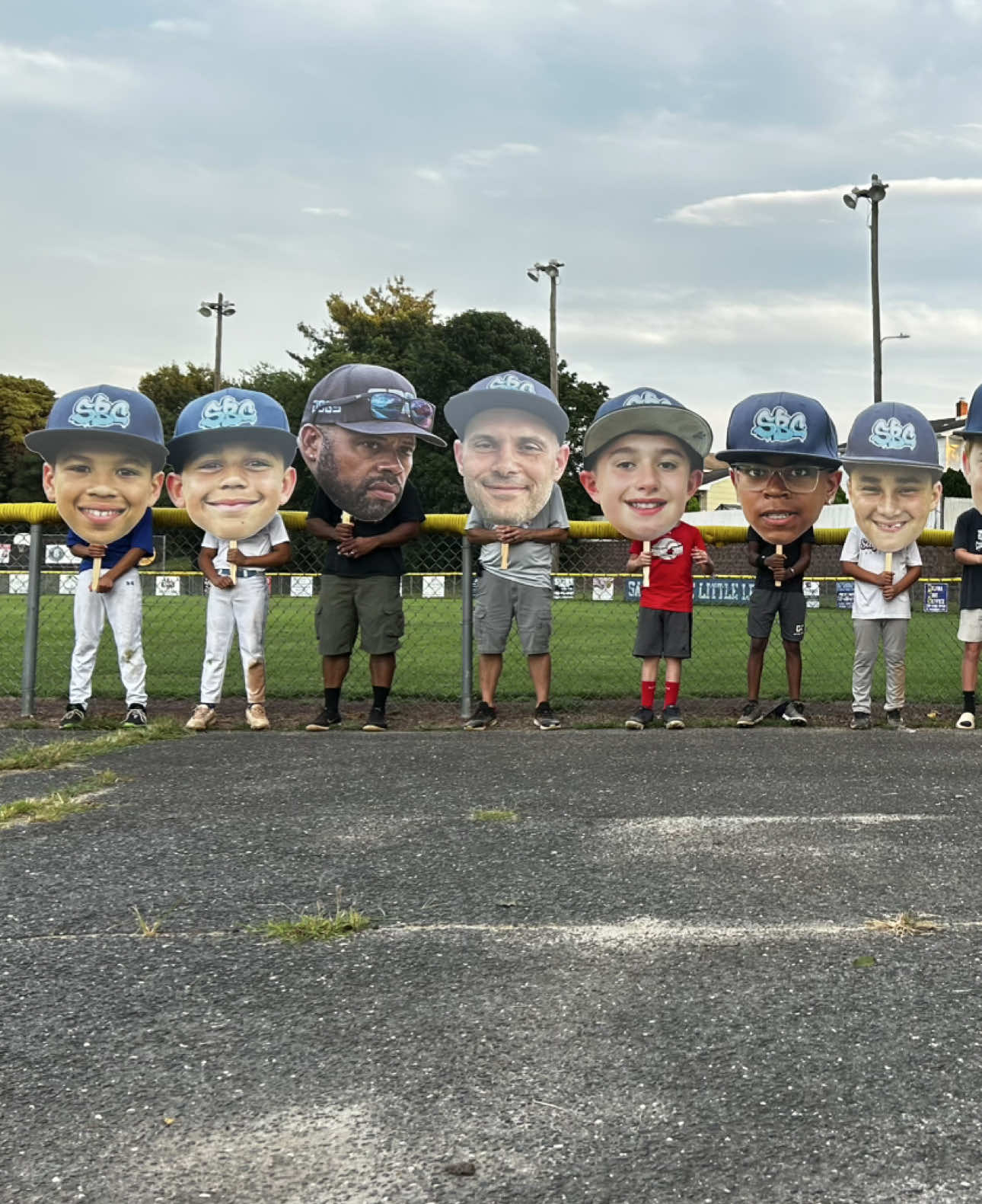 Custom Big Face Cutouts ⚾️  #headonastick #baseballlife #takemeouttodinner 