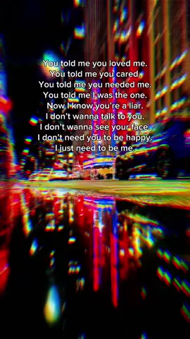 Goodbye 👋✨ You said I was the one, but it was all just an act. I'm done with the lies and the fake promises. You don't get to be a part of my story anymore. My happiness isn't with you; it's within me. Yeah, you had your chance. Now, watch me be happy without you. #feelings #breakup #goodbye #movingon #relatable 
