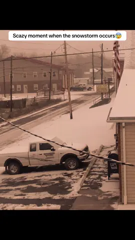 Scazy moment when the snowstorm occurs  #disasters #danger #flood #tornado #landslide #eathquake 
