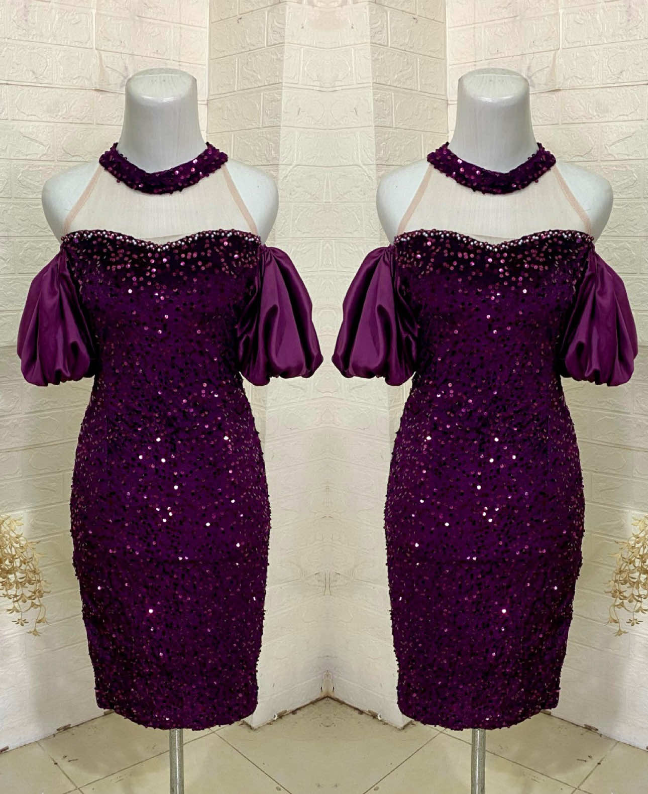 Versi pendek nya ini,, cek keranjang ya banyak pilihan warna 😍 #Revalina #DressCantik #GaunPesta #NyamanMewah #bajupenyanyi 