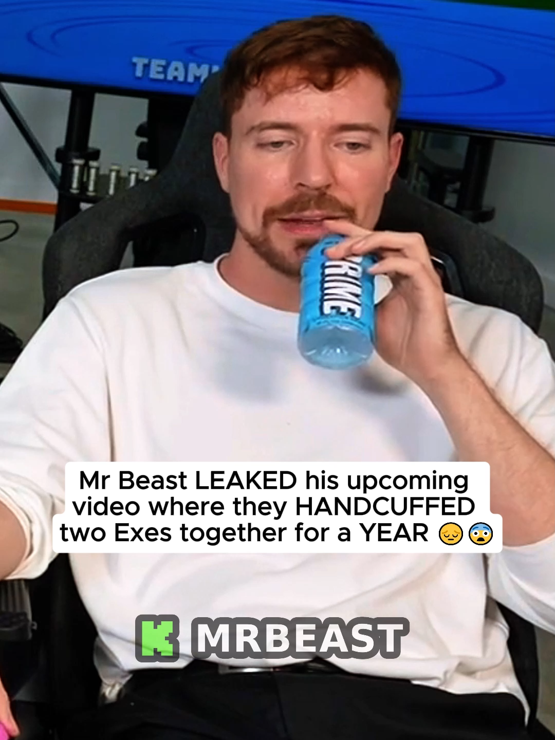 Mr Beast LEAKED his upcoming video where they HANDCUFFED two Exes together for a YEAR 😔😨#mrbeast #kick #fyp #viral