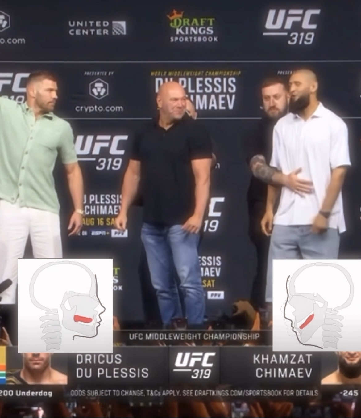 bye bye🤫🧏‍♂️#dricusduplessis #khamzatchimaev #ufc319 #fyp #foryoupage 