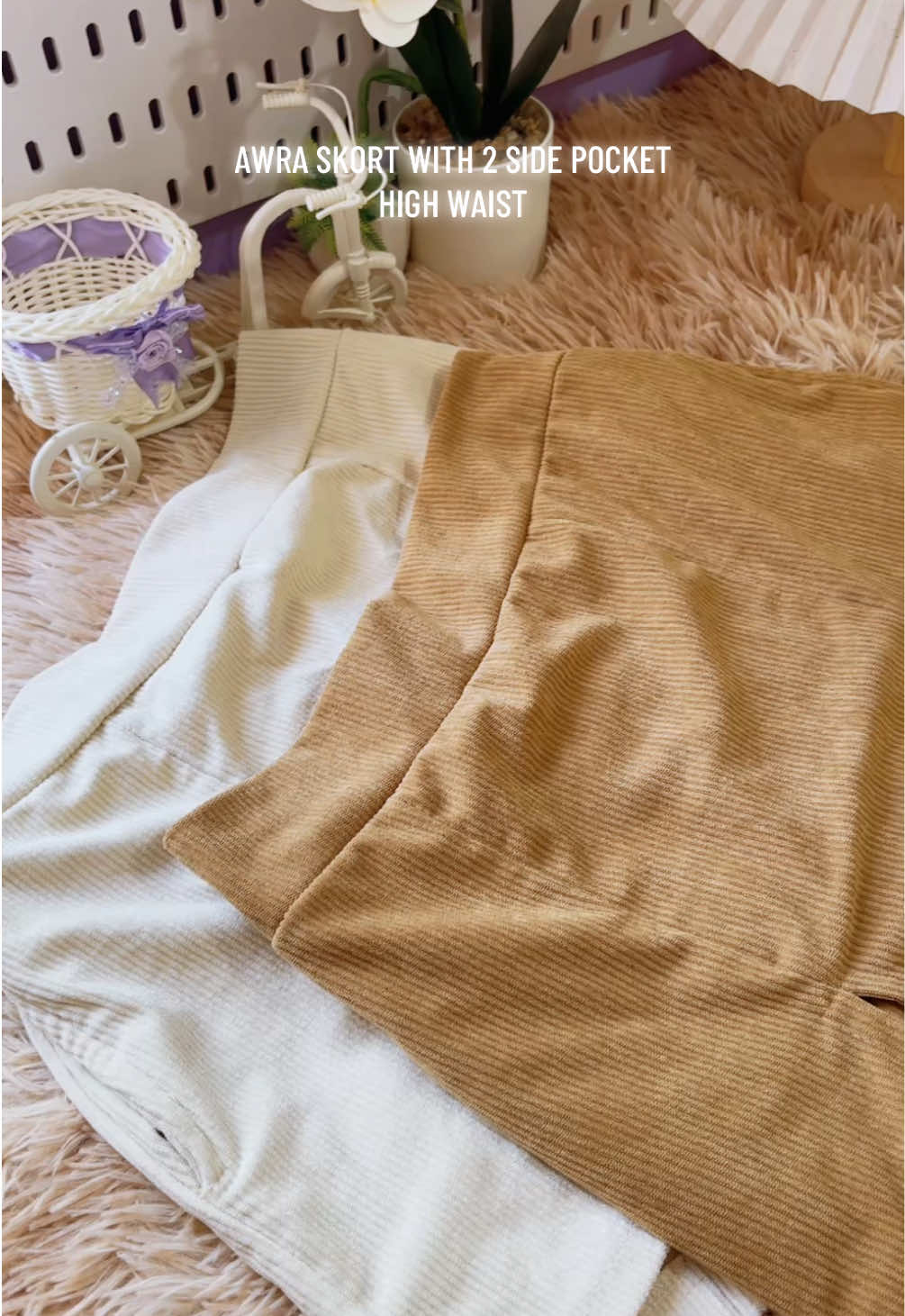 AWRA SKORT WITH 2 SIDE POCKET HIGH WAIST ##shorts##awrashorts##highwaist##tiktokfinds##tiktokrecomendations