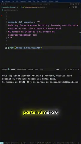 PARTE 6: IA en tu desarrollo. Como estructurar datos no estructurados de un mensaje 💥👌 #python#inteligenciaartificial#programacion#ia