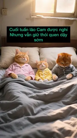 Cuối tuần lão Cam được nghỉ, một ngày vui vẻ bình dị cùng vợ và con. Cuộc sống không cần quá vội vã bon chen, chỉ cần hạnh phúc bình dị bên gia đình là đủ. #mèo #apluccuocsong #vatvamuusinh #viral #giadinh 