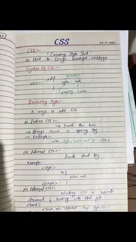 CSS notes for Beginners @followers  #learners #css#basics #notes #followers➕ 