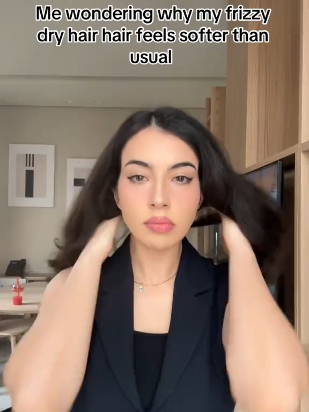 turn frizzy to healthy hairr..#hair #fyp #longhair #frizzyhair #haircareroutine