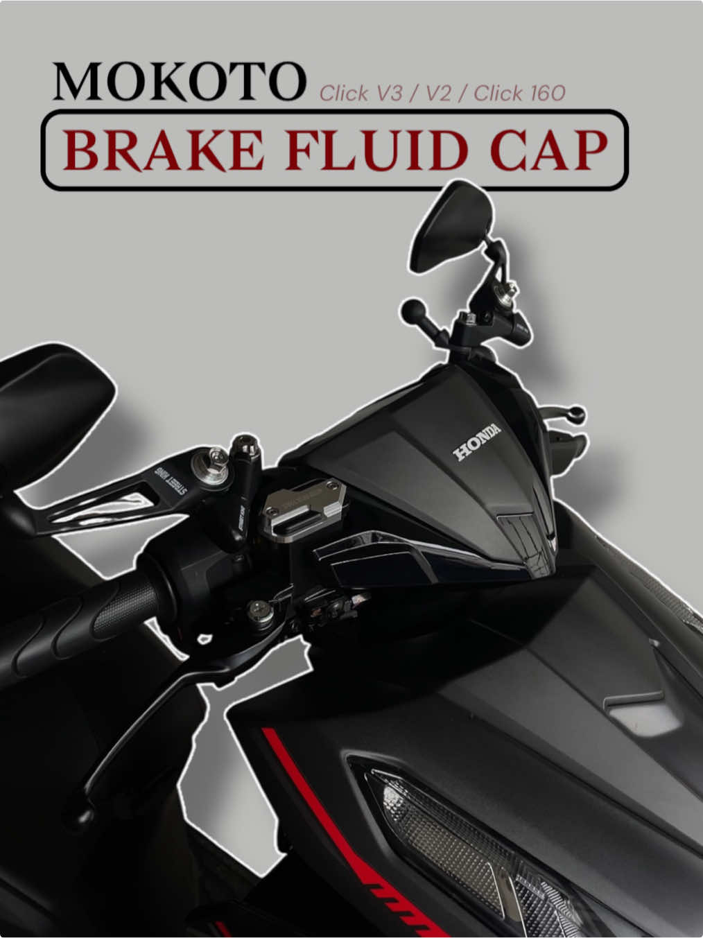 wag mong isipin na hindi mo kailangan #click125i #hondaclick125i #obsidianblackmetallic #mokoto #brakefluidcap 