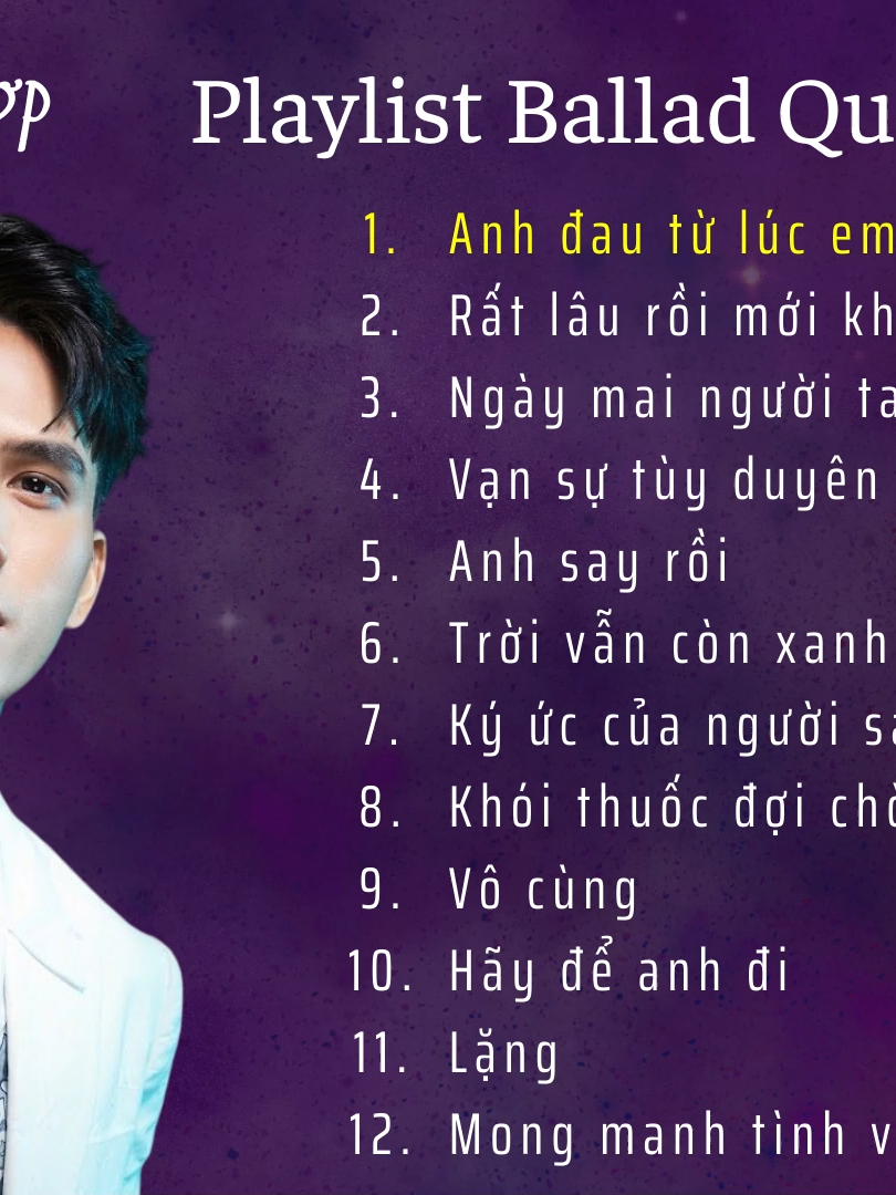 Playlist Ballad Quốc Thiên Live - Những Bản Live Tuyệt Đỉnh Của Quốc Thiên - Anh đau từ lúc em đi, Rất lâu rồi mới khóc, Ngày mai người ta lấy chồng, Vạn sự tùy duyên,... #xuhuong #trending #kenhnhactonghop #nhachaymoingay #hottrend #nhacnaychillphet #nhacchill #nhactrend #hottiktok_xuhuong #quocthienlive #quocthien