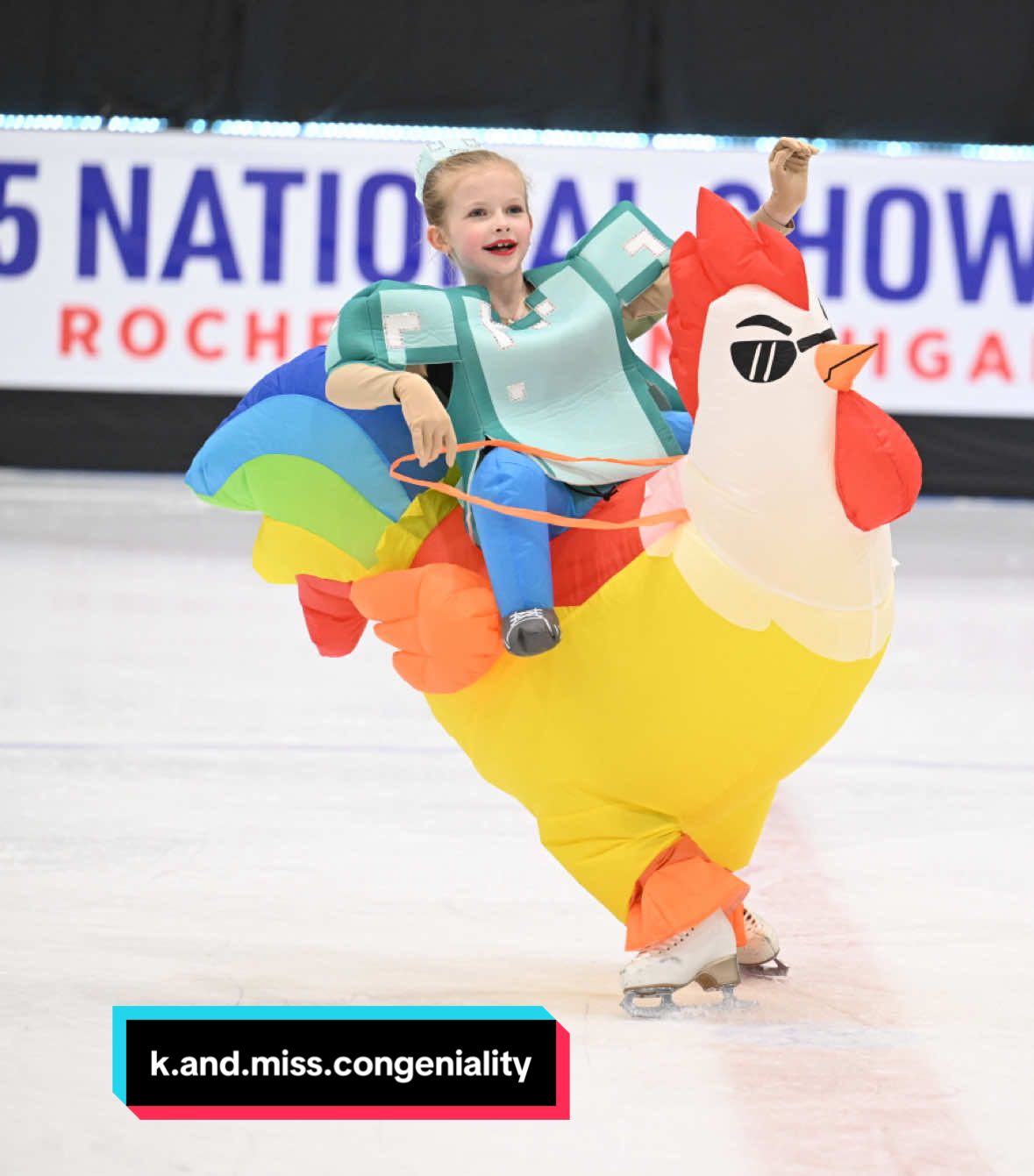 🐓⛸️🌟Chicken Jockey from Minnesota 🌟⛸️🐓   @U.S. Figure Skating #nationalshowcase 