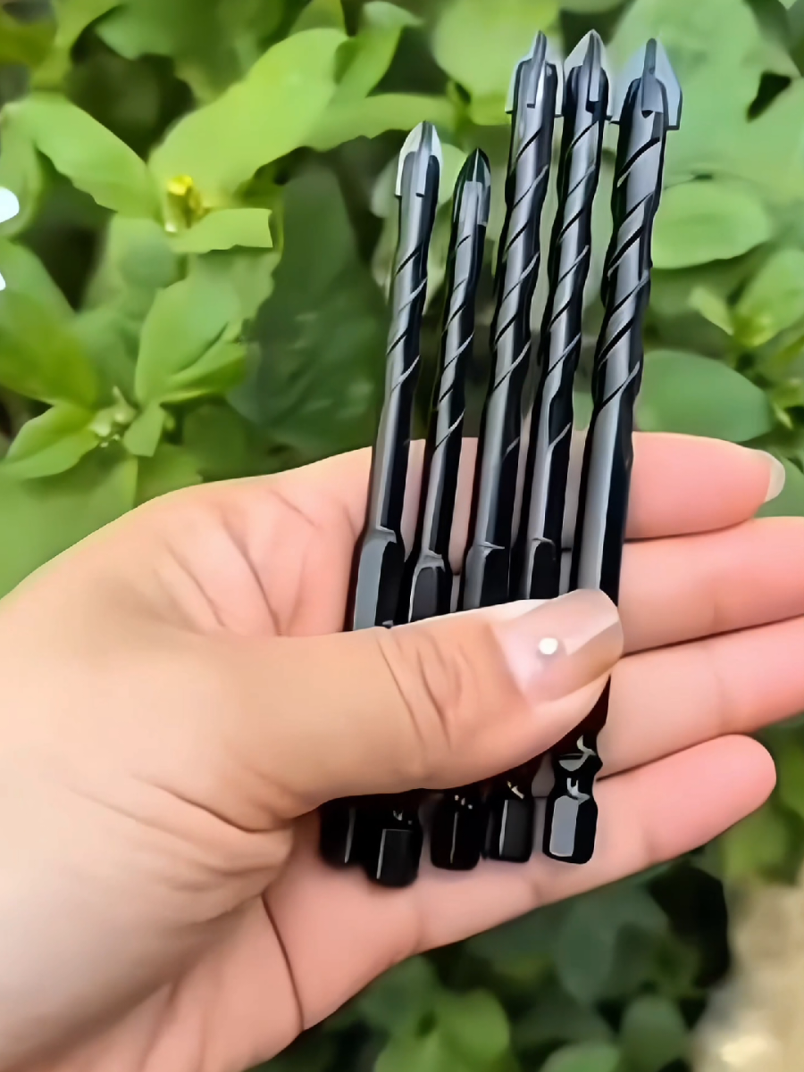 Kit 7 Brocas de carboneto Triangular de Titânio  #obra #construcaocivil #tiktokshop #viral #viraliza 
