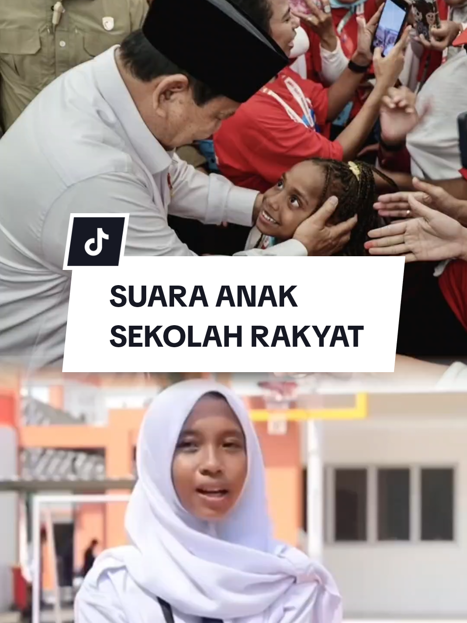 mendengar suara anak sekolah Rakyat 🥹🫶 #sekolahrakyat  #prabowo  #BersamaPresiden #PrabowoPapaDunia  #presidenkhatulistiwa 