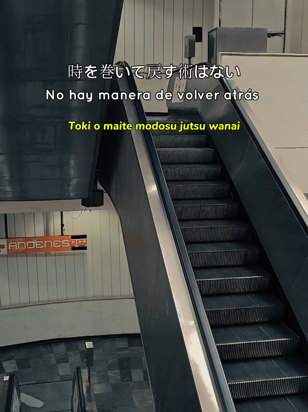 No hay manera de volver atrás  #frasesmotivadoras #japones #metro #mexico #japon 