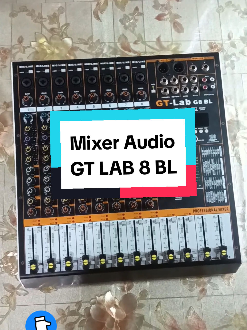 Membalas @mhmmdakbar0410 #mixeraudio #mixergtlab #gtlab8bl #rdw #mixer8channel 