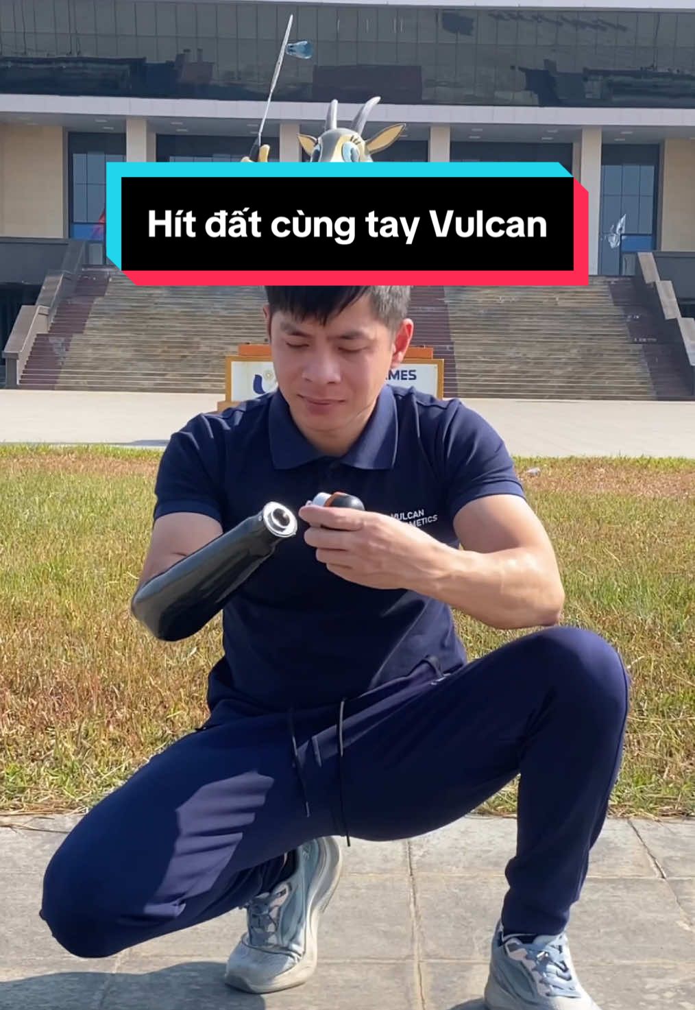 Kệ nhắm mắt tập mỗi ngày luôn 🌝  #vulcan #taygia #prosthetic #phattrienbanthan #taptheduc 