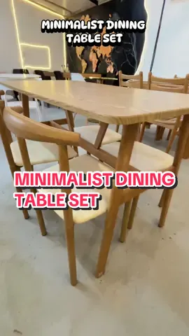 Nordic Solid Wood Table Dining/ Minimalist Dining Table Set #fyp #diningtable #minimalisttableandchair #diningtableset #tiktok 