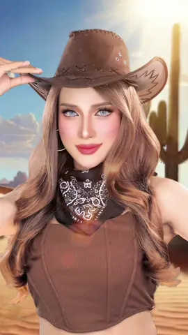Cowboy makeup trend🐴✨ #barbiecianjur 