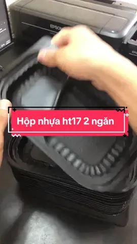 Hộp nhựa đế đen ht17 2 ngăn #hopnhua #ht17 #hopht17 #hop2ngan