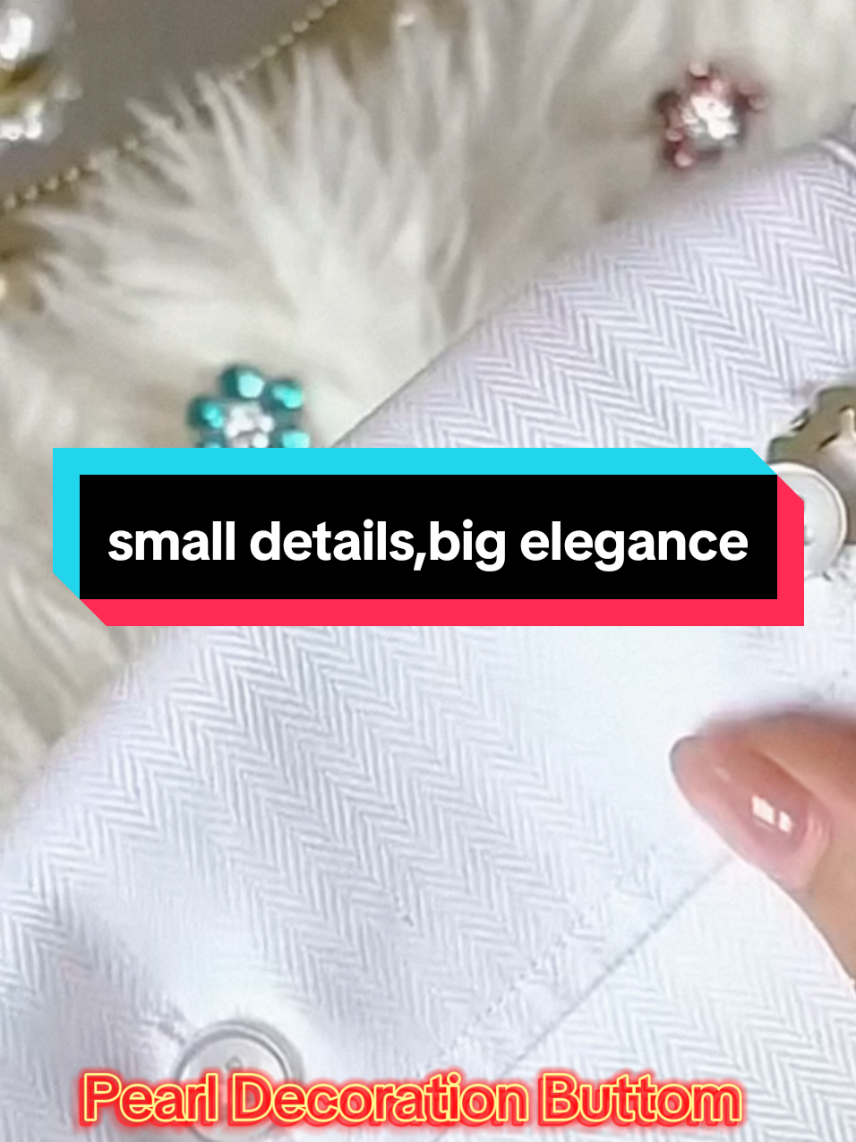 Dress it up with a pearl finish🩷 #pearlbuttomjeans  #trendyjeans  #pearldecor  #denicebshop  #denzrineshop 