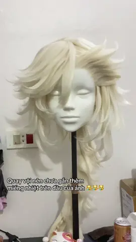 Mọi người đã đi xem movie hết chưa nhỉ, mình thì chưa =)))) #wig #stylewig #douma #kimetsunoyaiba #cosplay 