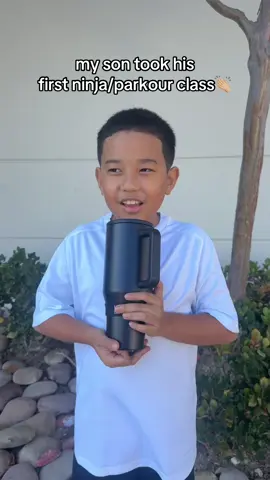 LOL great job buddy! He loved it and can’t wait to go back. He’s def gonna be sore tomorrow🤪 #ninjaclass #parkour #son #motherandson #beforeandafter #sandiego 