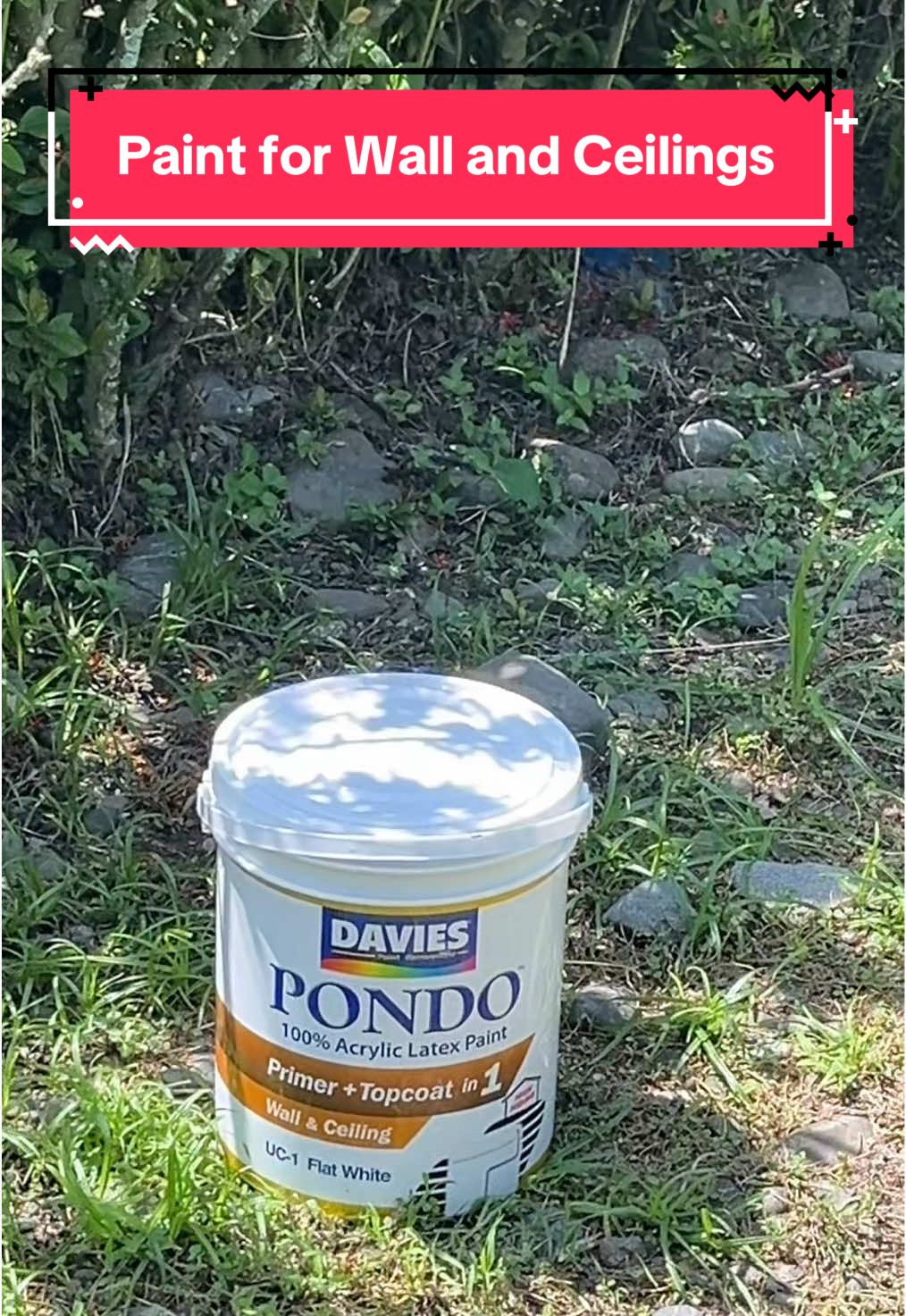 Primer + Topcoat in 1 Paint for walls or ceilings. #primer #topcoat #paint #daviespondo #pintura #primerandtopcoat #pinturasapader #daviespaints 