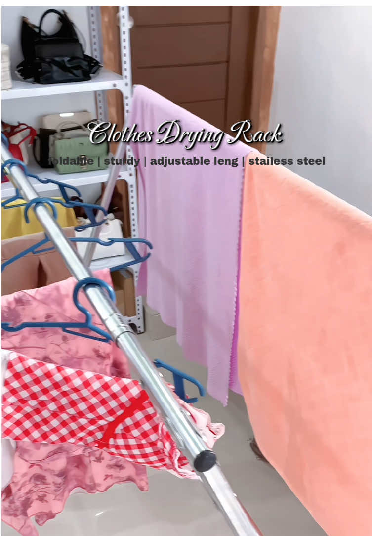 Foldable Clothes Rack Stainless Sampayan Clothes Rack Laundry Drying Rack Hanger Indoor Outdoor! #sampayan #foldablesampayan #laundyrack #hangerrack #dyingrack #clothesdryingrackfoldable #fordableclothingdryingrack #fyp #fypage 