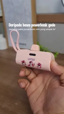 Bagian 2 | daripada pegel pegang powerbank yang gede mending pake powerbank mini yang bentuknya lucu ini #powerbankmini #powerbanklucu #powerbankviral #powerbankmurah #affiliatelinktiktok #modalkontendoang 