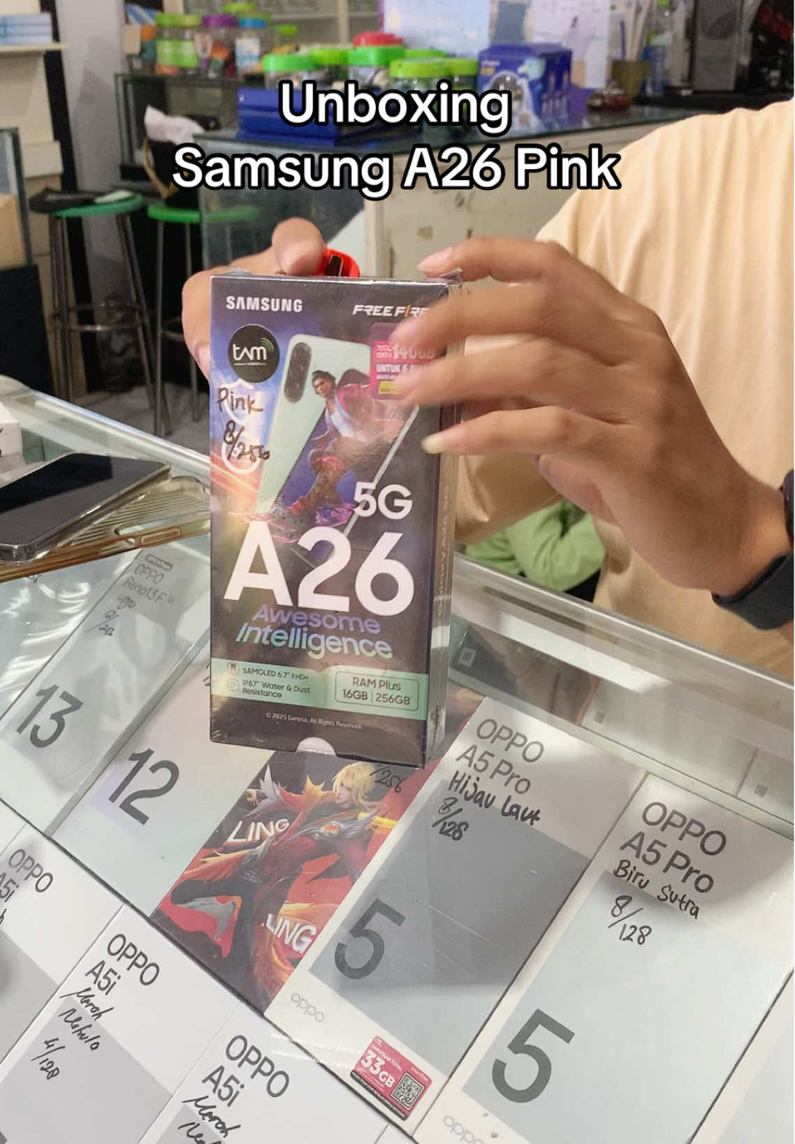Terlaris !! Unboxing Samsung A26 Pink 🥰🔥 #unboxing #unboxingvideo #samsungA26 #samsunga265g #fyp 