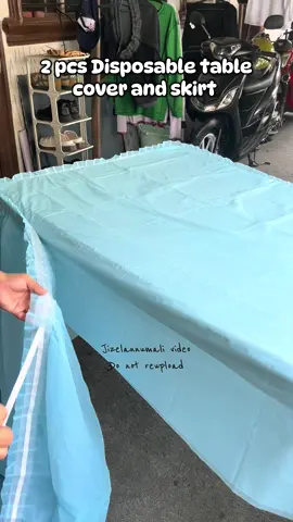 Ang nice namn nito #disposabletablecloth #disposabletableskirt #tablecoverandskirt 
