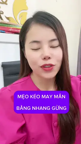 Dùng gừng  tẩy uế, kéo may mắn . Mẹo hay mọi người áp dụng nhé 