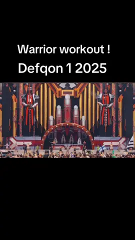 Warrior workout 💪🏋️‍♀️ Defqon 1 2025 !! 🎉🔥 #defqon1 #leftright #powerhour #hardstyle #danse 