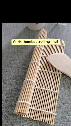 Make sushi at your convenience Buy this bamboo rolling mat for a homemade sushi. #bamboorollingmat  #sushimat  #sushiset  #thingsidontregretbuying 
